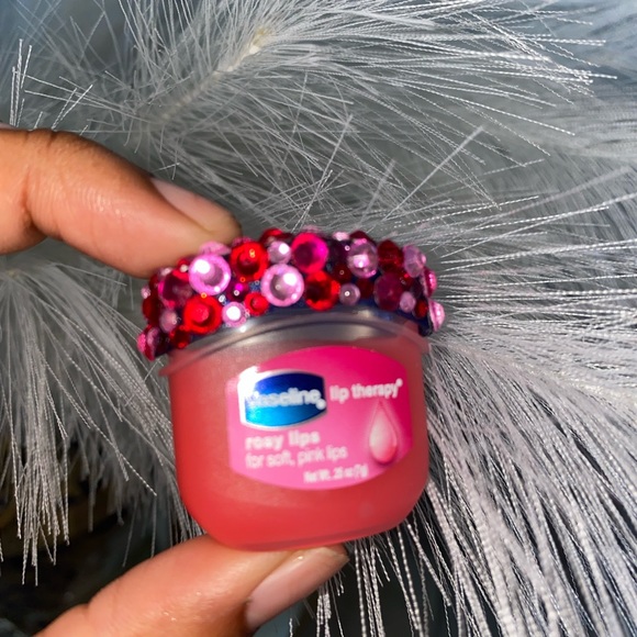 Bling Bedazzle Jewl Vaseline Lip Balm |Rosy Lips | 0.25 oz - Picture 7 of 9